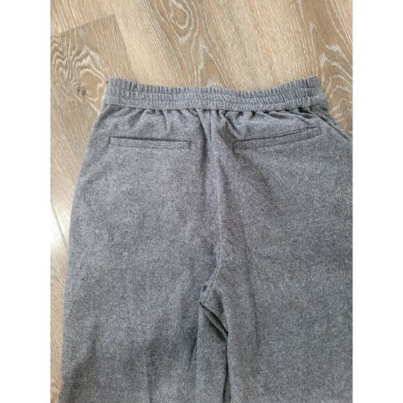 Faherty Dream‎ Flannel Organic Cotton Wide Leg Trouser Pants size 0 Charcoal #P2 - Picture 4 of 6